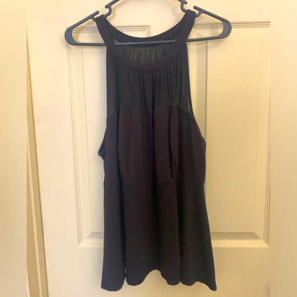 Torrid Peplum Sweetheart Mesh Sleeveless Top - Picture 1 of 5